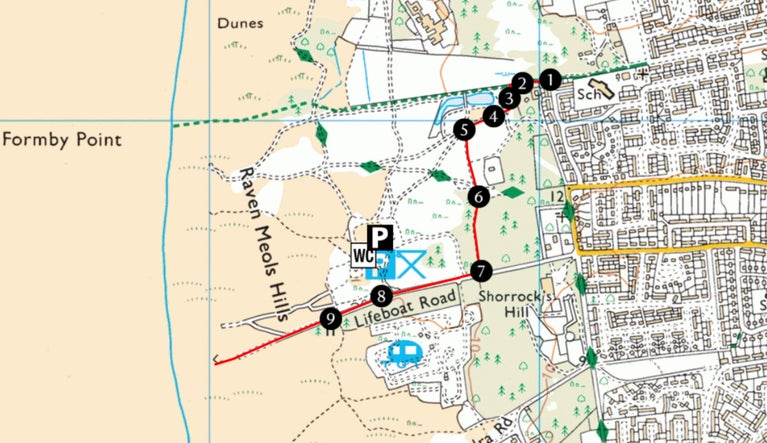 Formby Bridleway Trail Map